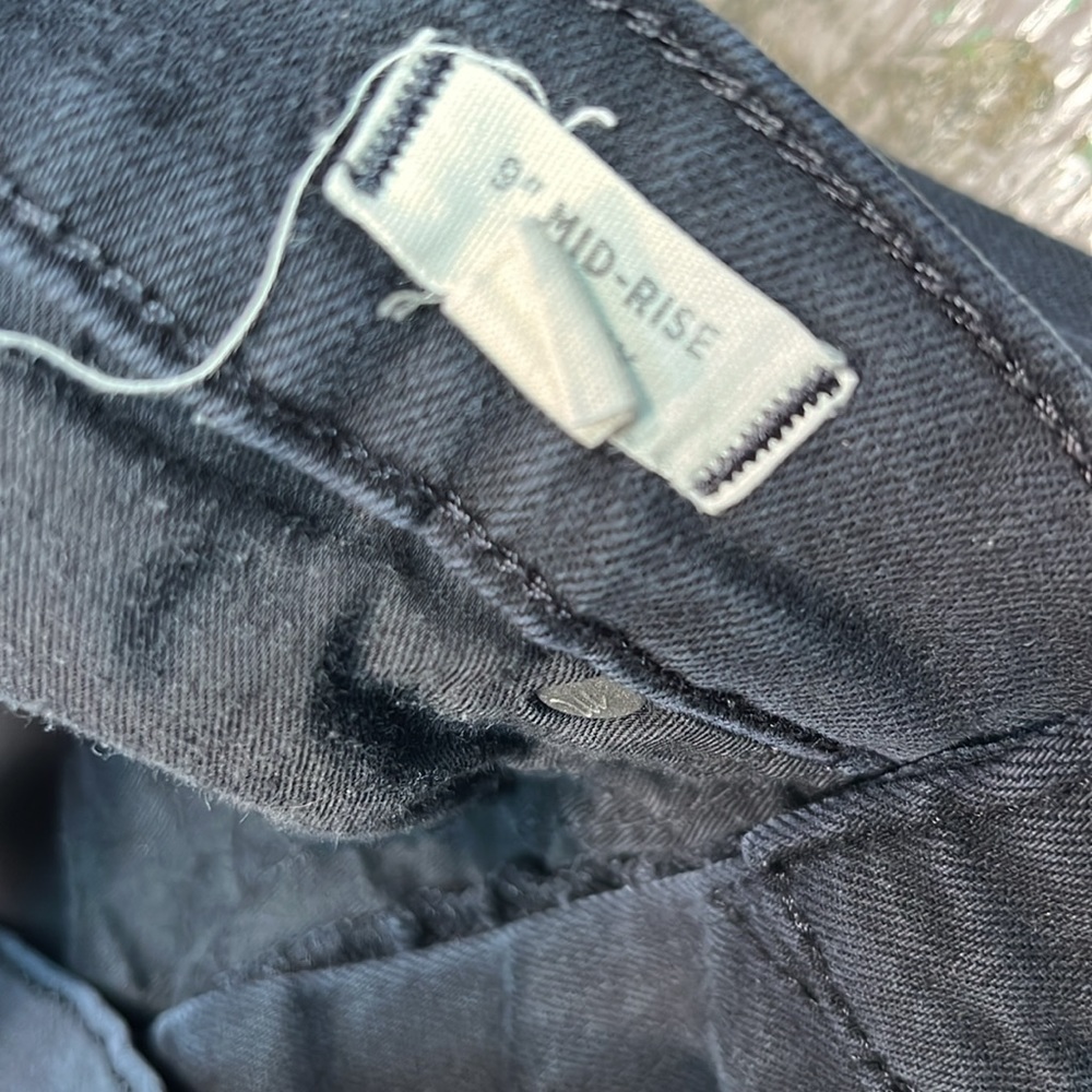 Women’s Madewell jeans black size 29 9 inch midrise skinny - Picture 3 of 5